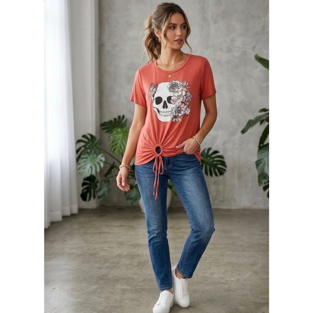 Skull Graphic Blouse
